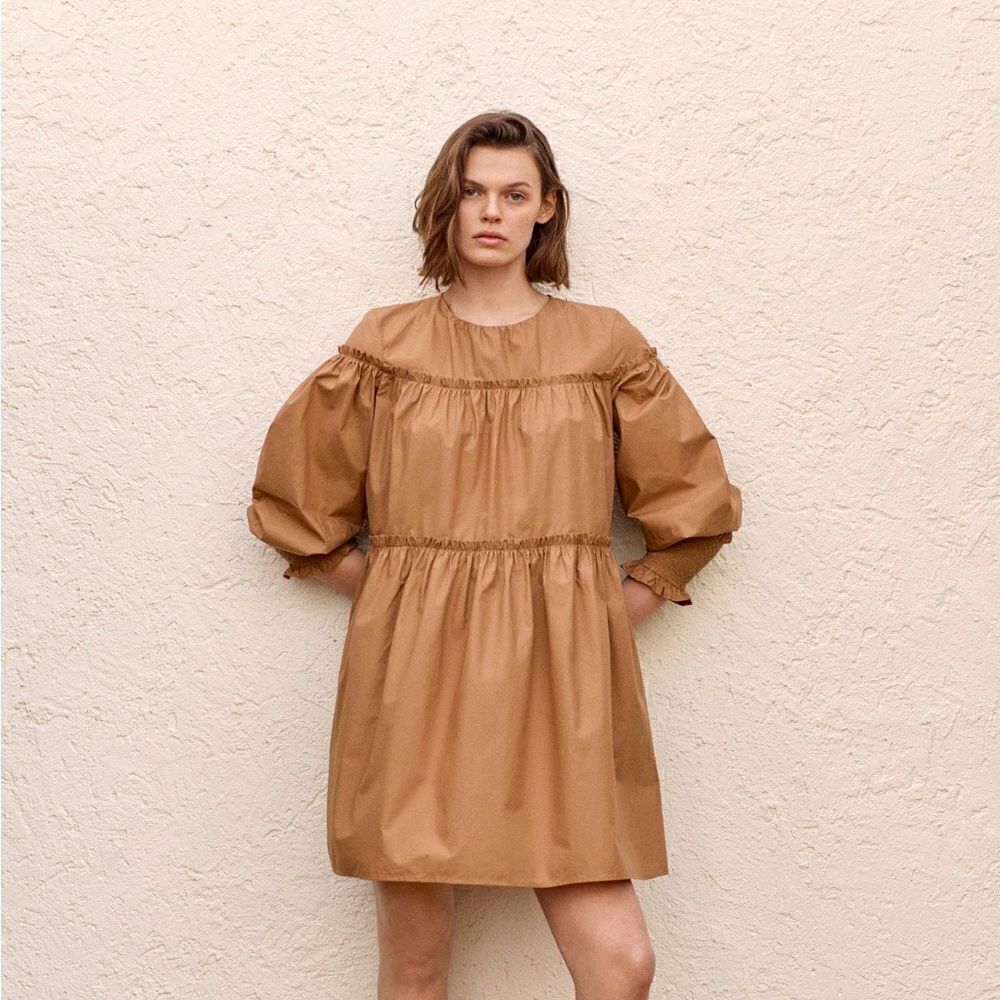 Mango Organic cotton puffed dress